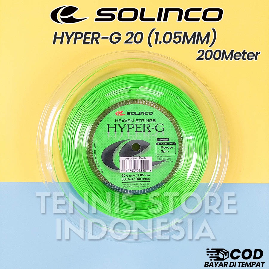 Jual Senar Tenis Solinco Hyper G 16 16L 17 18 19 20 Tennis