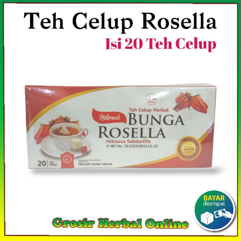 Jual Teh Celup Bunga Rosella Isi Teh Celup Teh Celup Herbal Bunga