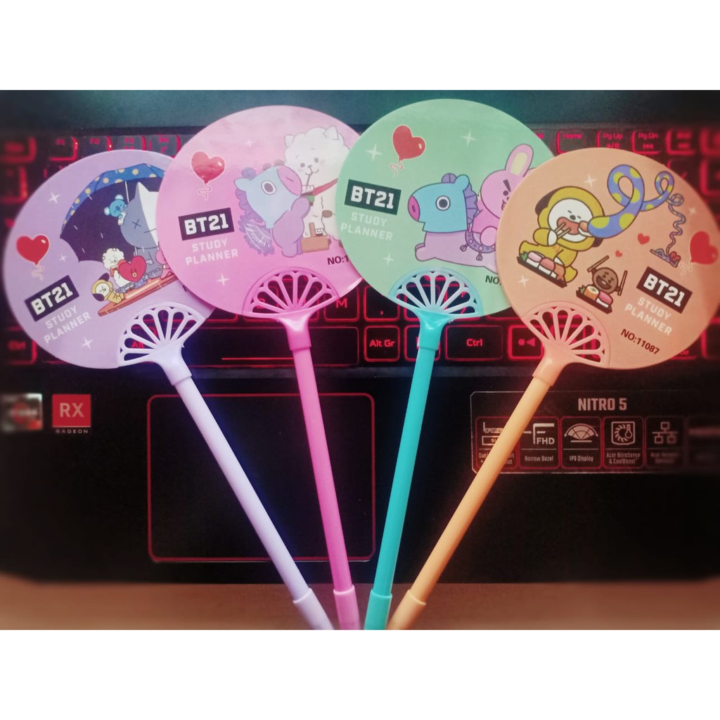 Jual Pulpen Kipas Motif Bts Bt Lucu Untuk Belajar Dan Sebagainya