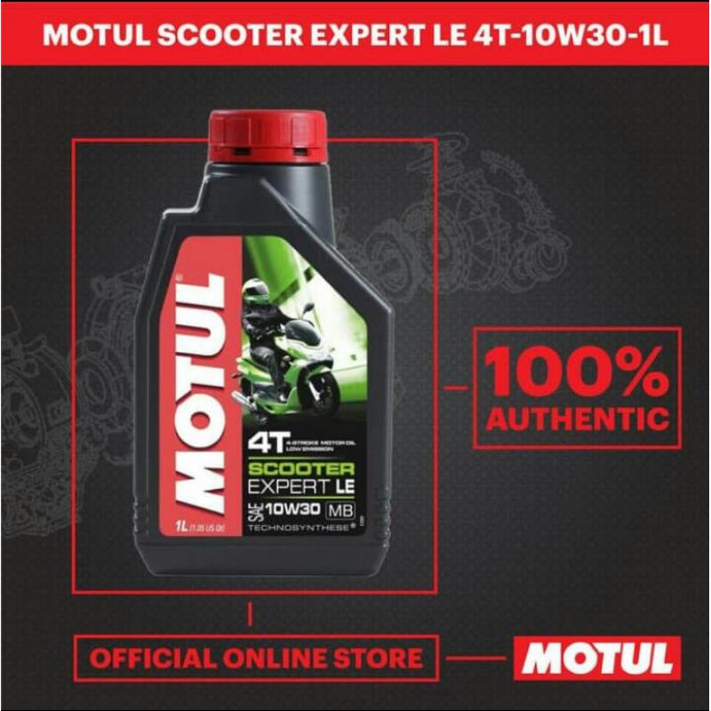 Jual Oli MOTUL Scooter Expert LE 4T 10W 30 1L 1 Liter Shopee Indonesia