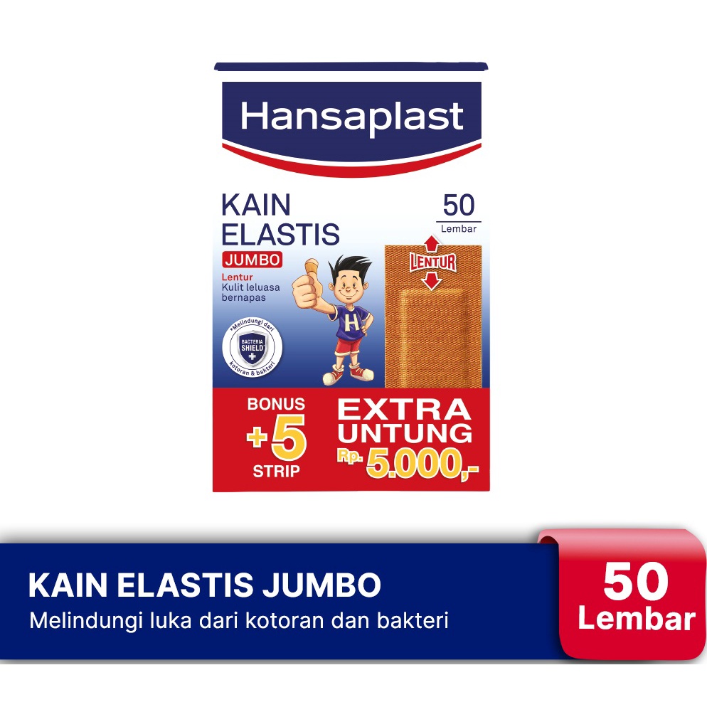 Jual Hansaplast Kain Elastis Jumbo Box Isi Plester Jumbo Plester