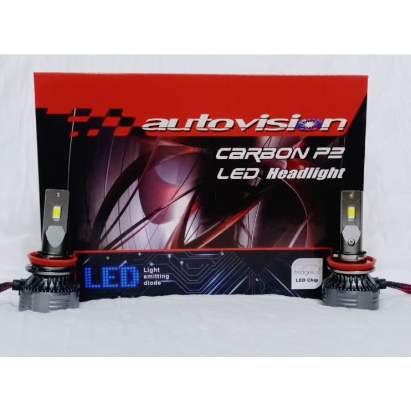 Jual LED AUTOVISION P2 CARBON H11 50W 5700K 5500 LM Shopee Indonesia