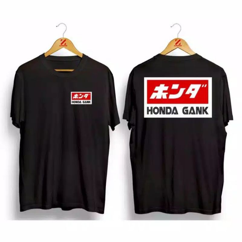 Jual Kaos Honda Gank Hitam Lengan Panjang Dan Pendek Shopee Indonesia