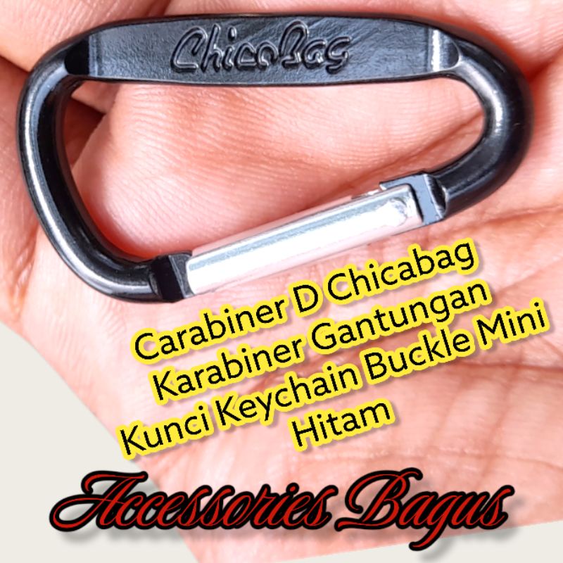 Jual REAL PICT Carabiner D Merk Chicabag Karabiner Gantungan Kunci