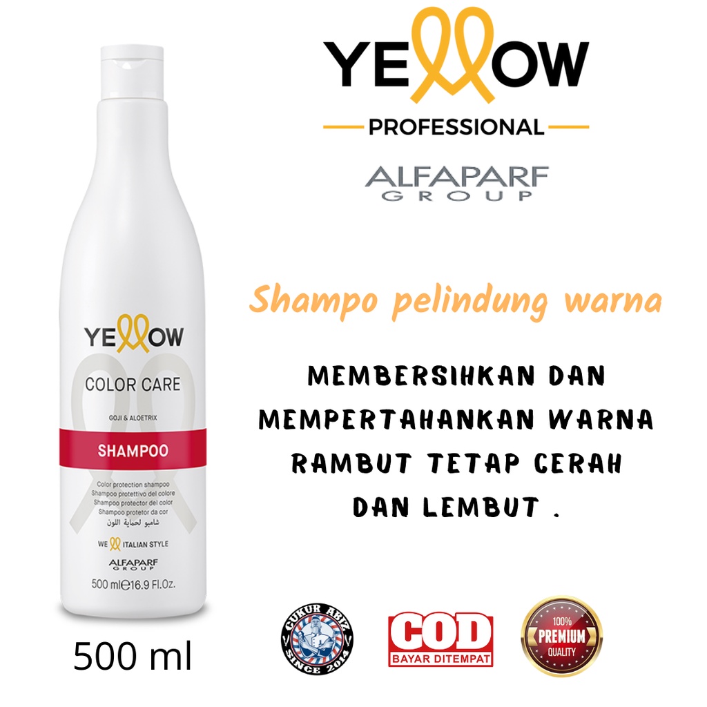 Jual Shampo Alfaparf Yellow Color Care 500ml Shopee Indonesia