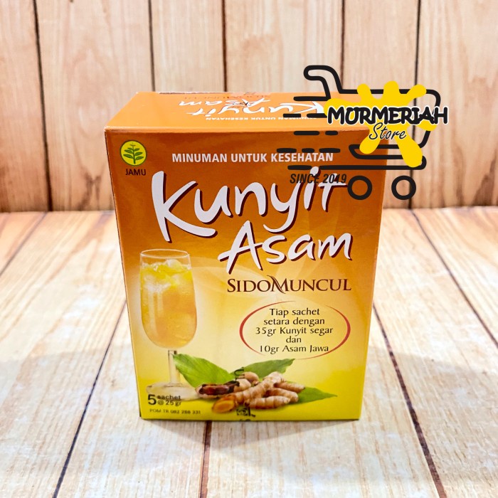 Jual Kunyit Asam SIDOMUNCUL Box 5 Sachet Minuman Untuk Kesehatan