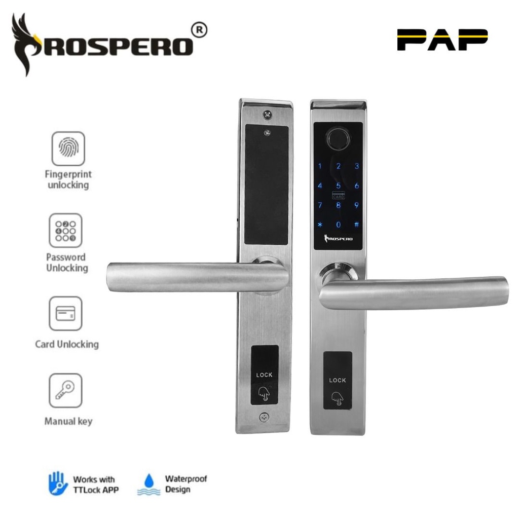 Jual Prospero Kunci Pintu Digital Stainless Kunci Pintar Kunci Pintu