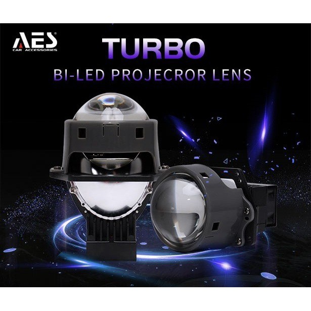 Jual Projector Biled Turbo Aes Inchi Bluefirm Dual Chip Led W