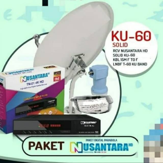 Jual Transvision HD Nusantara Hd 1set Parabola 60cm Shopee Indonesia