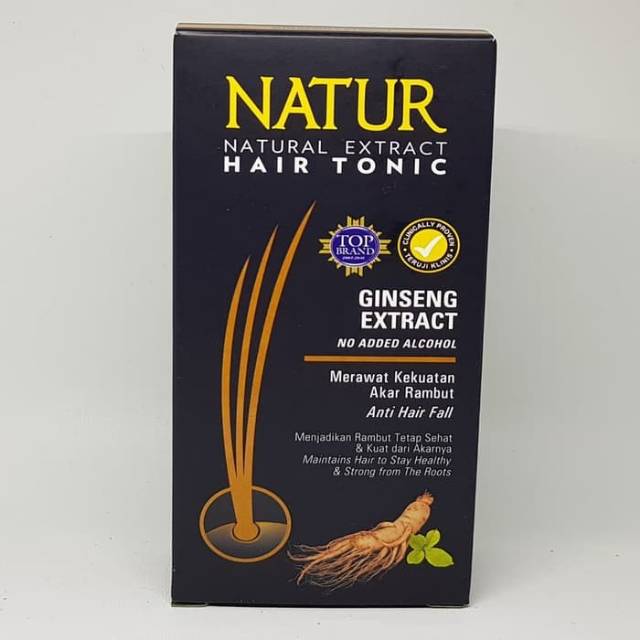 Jual NATUR HAIR TONIC GINSENG EXTRACT ORIGINAL BPOM 90ML Shopee Indonesia