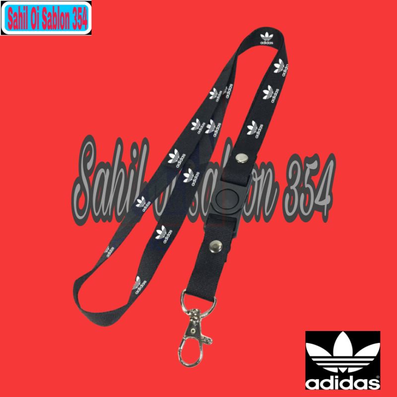 Jual Tali Lanyard Adidas Distro Gantungan Kunci Gantungan Id Card