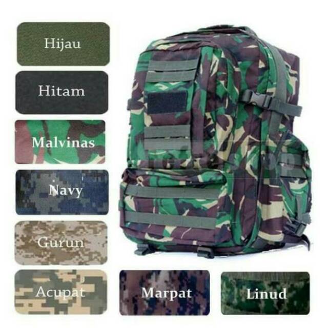 Jual Tas Ransel Tni Gultor Tas Punggung Tactical Army Camouflage