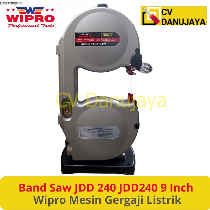 Jual Mesin Gergaji Listrik Bandsaw Band Saw JDD 240 JDD240 9 Inch Wipro