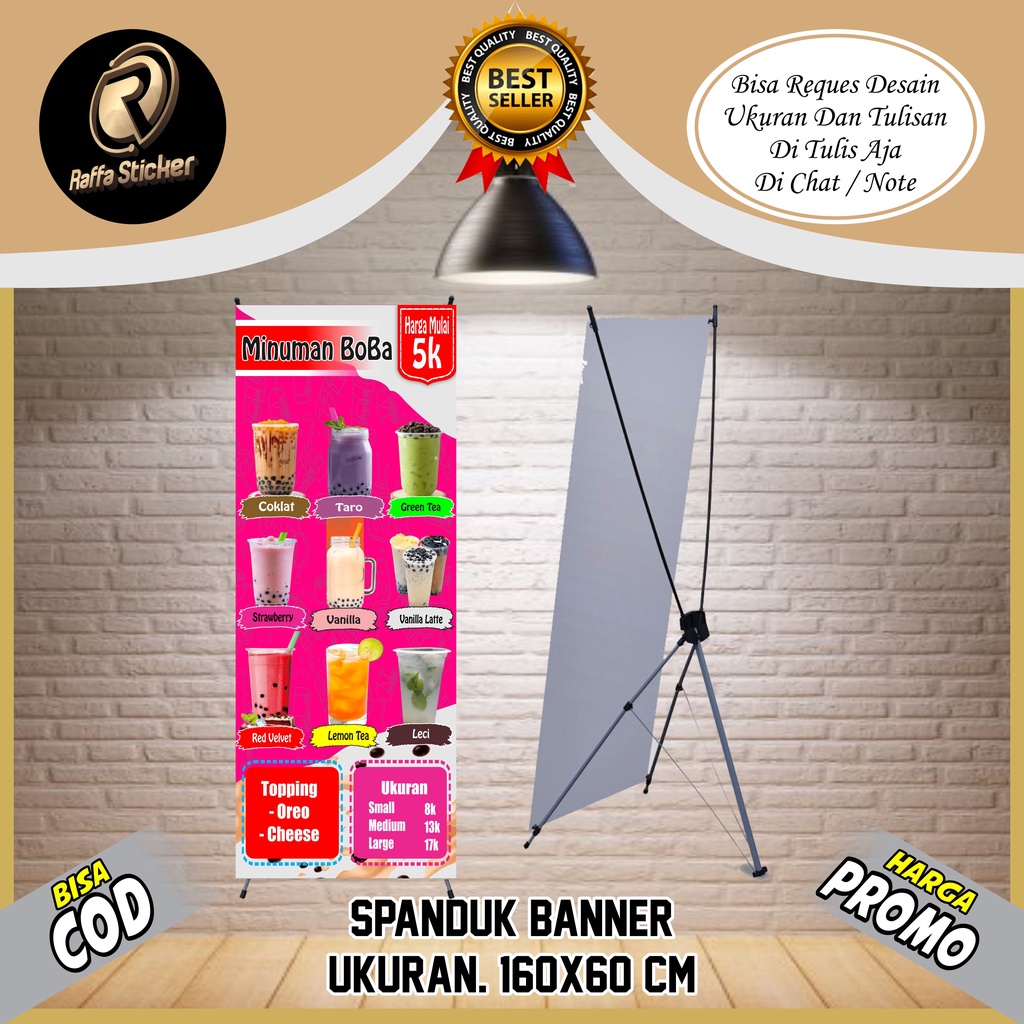 Jual Spanduk Banner Backdrop Minuman Boba Spanduk Minuman Boba Viral