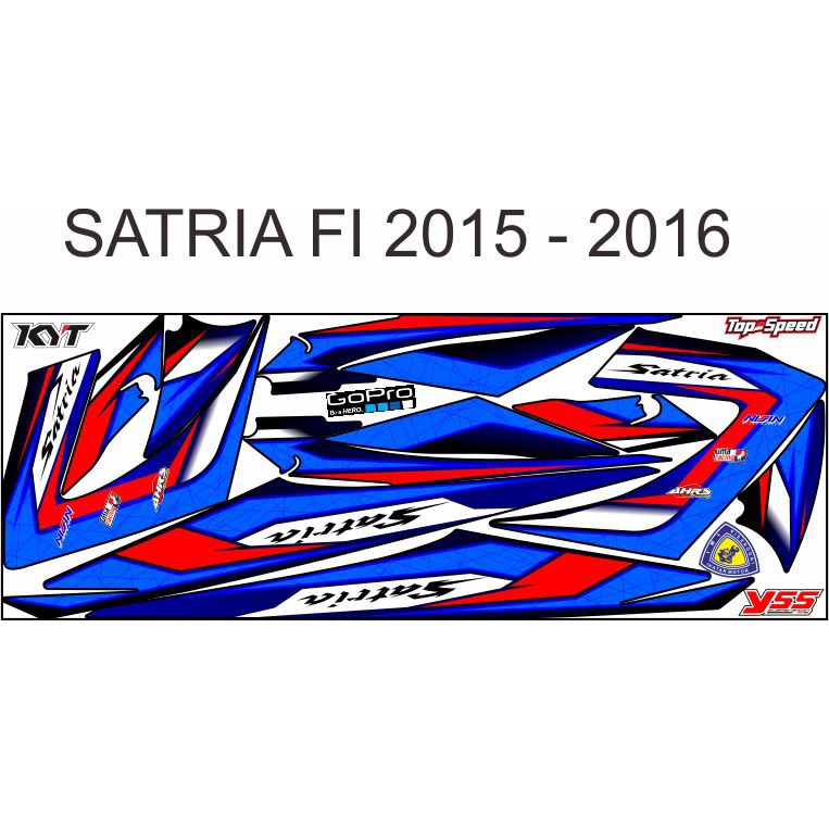 Jual DecalSTIKER STRIPING VARIASI STICKER STIKER LIS SUZUKI SATRIA FU