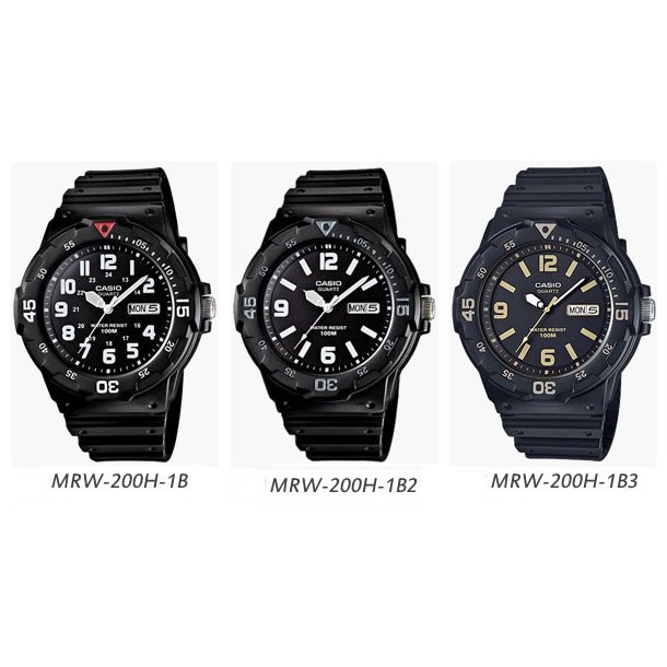 Jual Casio Original MRW 200H Jam Tangan Pria Analog Karet Hitam