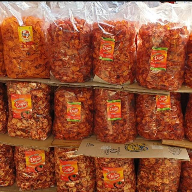 Jual Grosir Termurah Keripik Kripik Singkong Balado Sanjay Pedas Manis