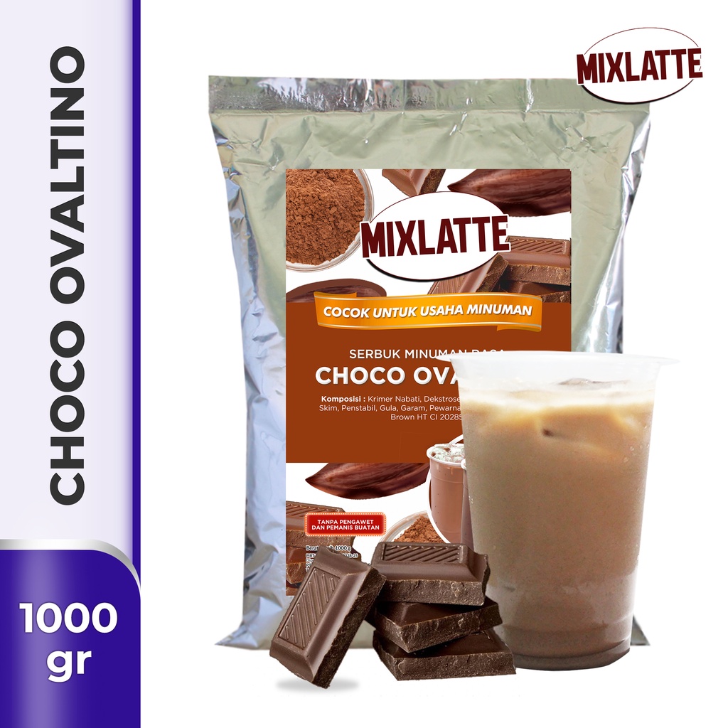 Jual Powder Drink Bubuk Minuman Rasa CHOCO OVALTINO MIXLATTE 1Kg