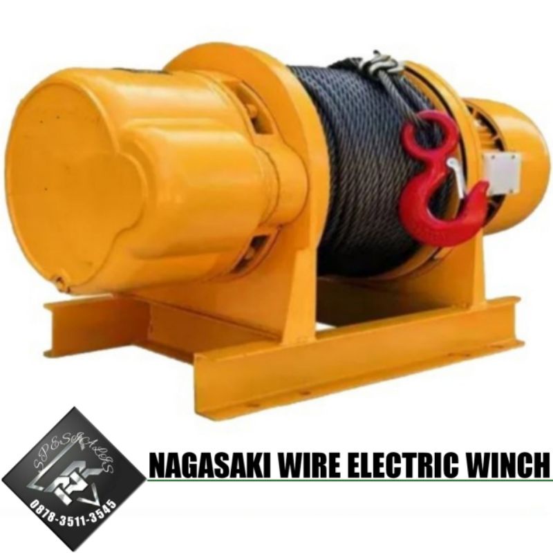 Jual Nagasaki Electric Winch 5 Ton 100 Meter Wire Winch Electrik Winch