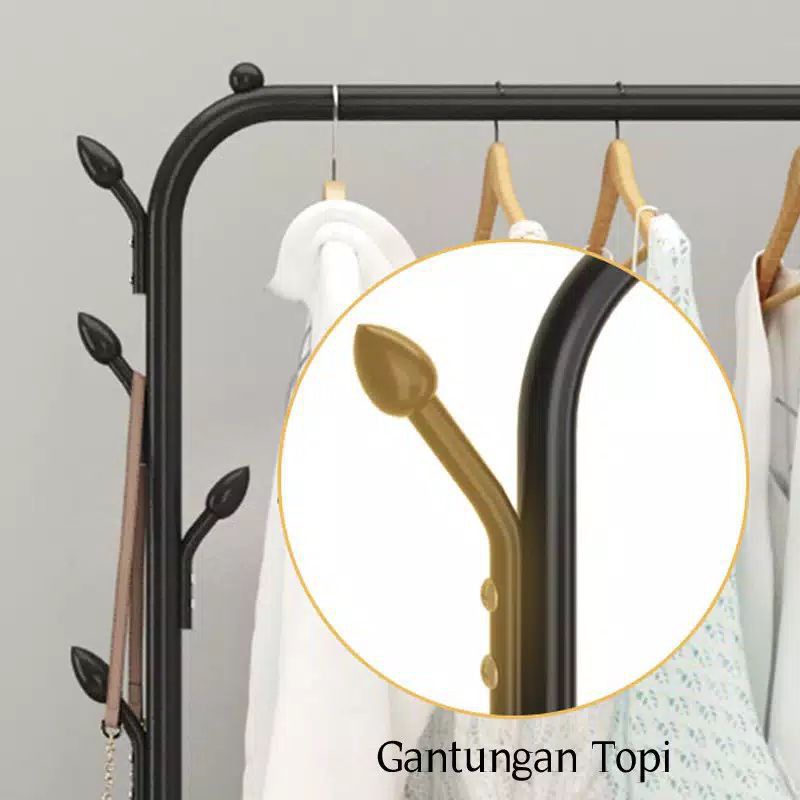 Jual RAK GANTUNG BAJU BIG STAND HANGER RAK GAWANGAN BAJU SIMPLE