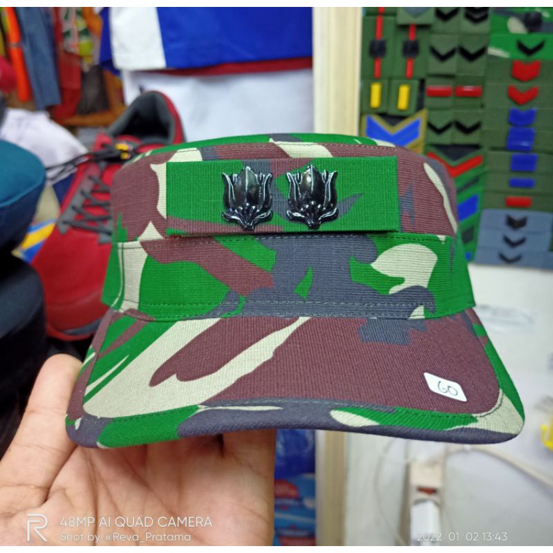 Jual Topi Pet Pdl Loreng Pangkat Letkol Shopee Indonesia