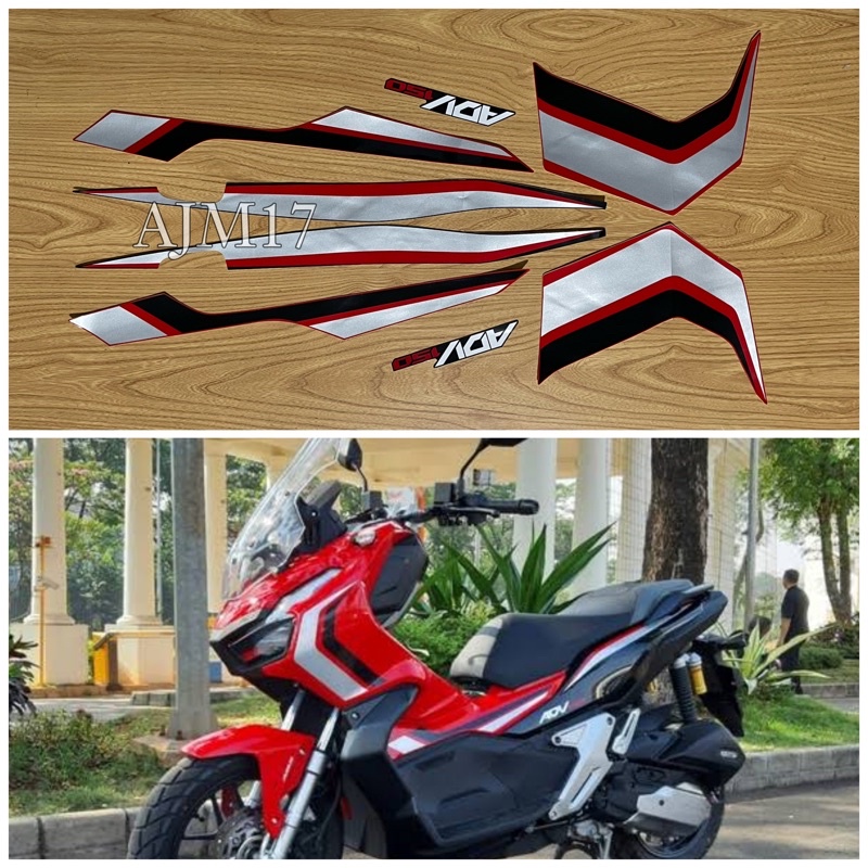 Jual Stiker Striping Motor Honda Adv Merah Shopee Indonesia