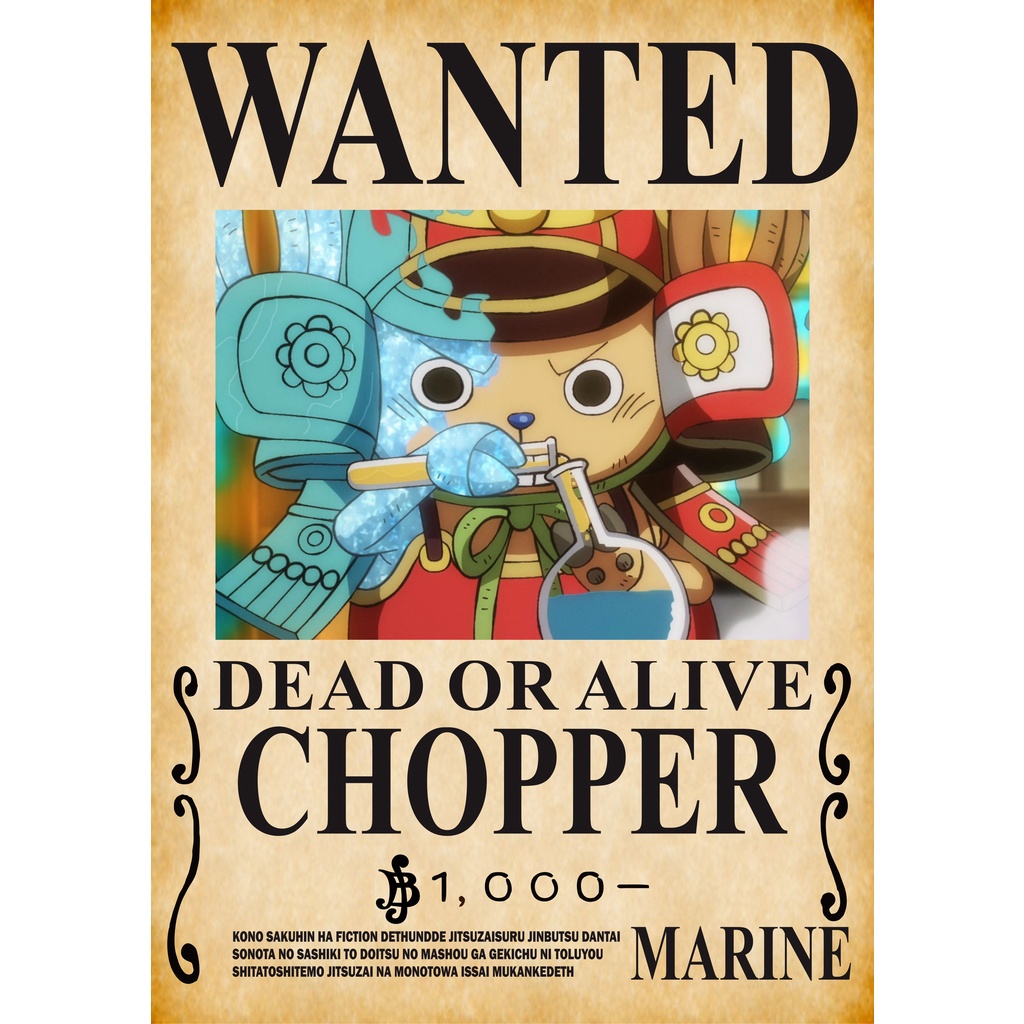 Jual NEW Wanted Poster Bounty TERBARU After Wanokuni Anime Manga One