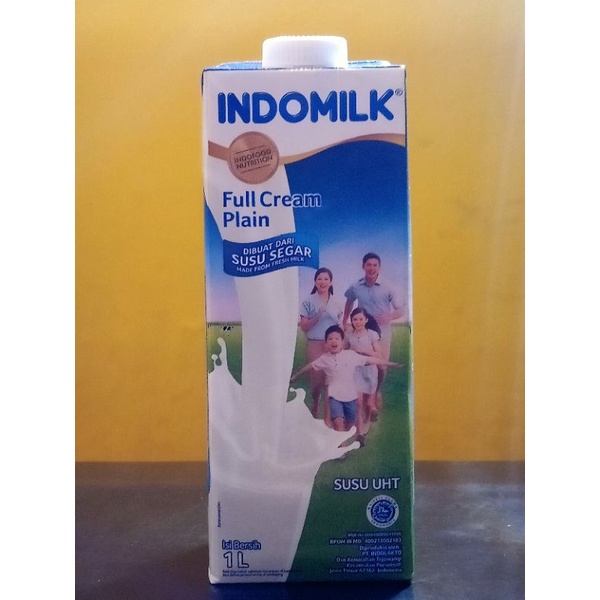 Jual Susu UHT Indomilk Full Cream Plain 1L Shopee Indonesia