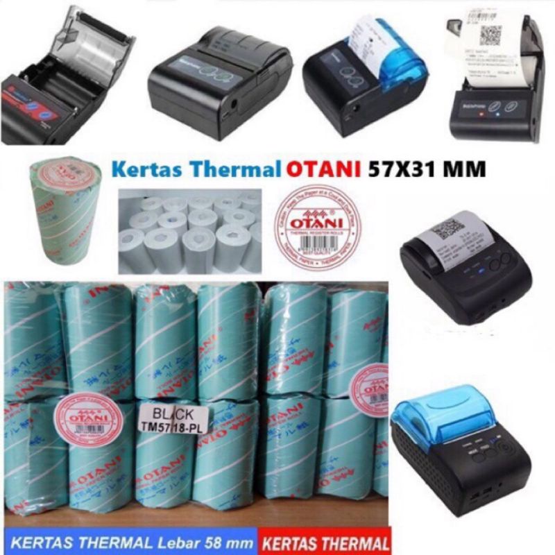 Jual KERTAS THERMAL STRUK KASIR OTANI 57x31 Shopee Indonesia