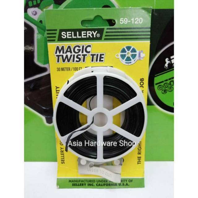 Jual Tali Pengikat Kabel Kawat Ikat 30 Meter Sellery Twist Tie 30m 59