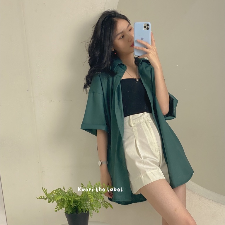 Jual Dale Oversize Shirt Kemeja Outer Wanita Kemeja Korean Oversize