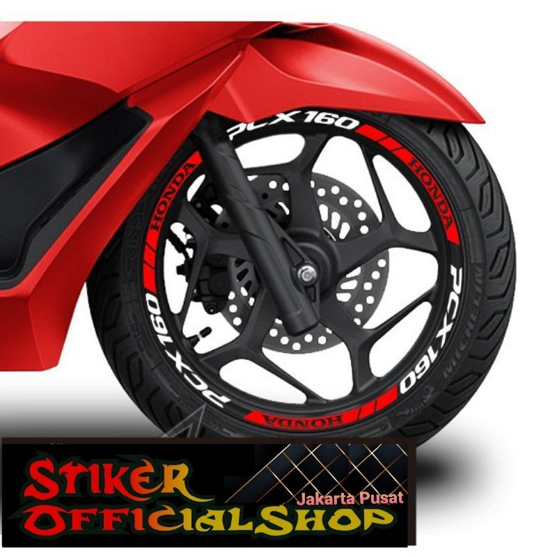 Jual Cutting Stiker List Velg Honda Pcx New Bahan Asahi Nyala