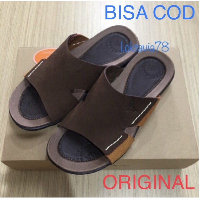 Jual Amoure Original Sendal Kulit Slop Cowok Dewasa Amoure Sandal Kulit