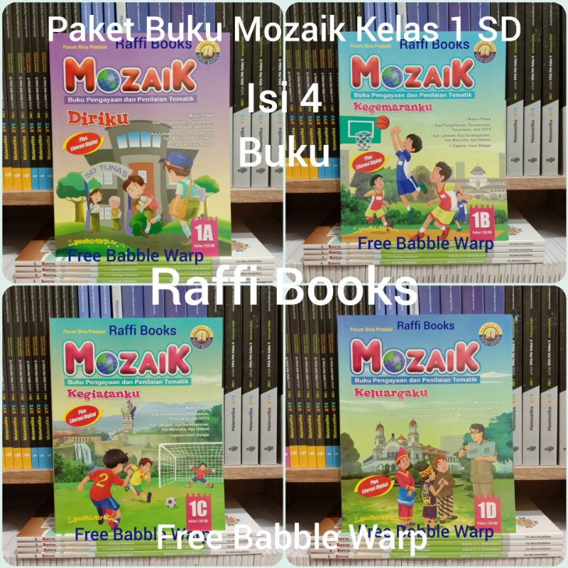 Jual Paket Mozaik A B C D Kelas Sd K Revisi Yudhistira Shopee