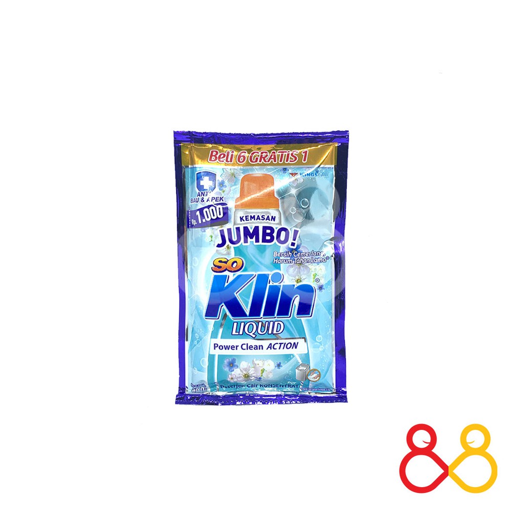 Jual Soklin Liquid Jumbo Biru Sachet 12 Pcs Soklin Liquid Jumbo