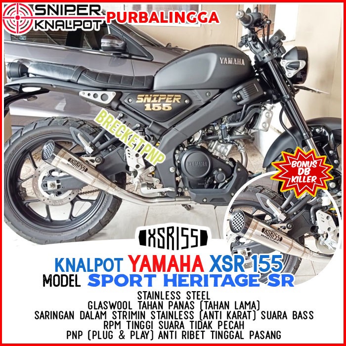 Jual Knalpot Racing Yamaha Xsr Model Sport Heritage Sr Bas Adem