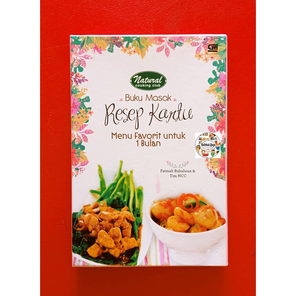 Jual Buku Masak Resep Kartu Natural Cooking Club Menu Favorit Untuk