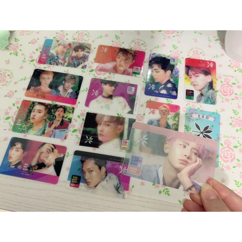 Jual EXO KOKOBOP UNOFFICIAL CLEAR PHOTOCARD XIUMIN SUHO BAEKHYUN