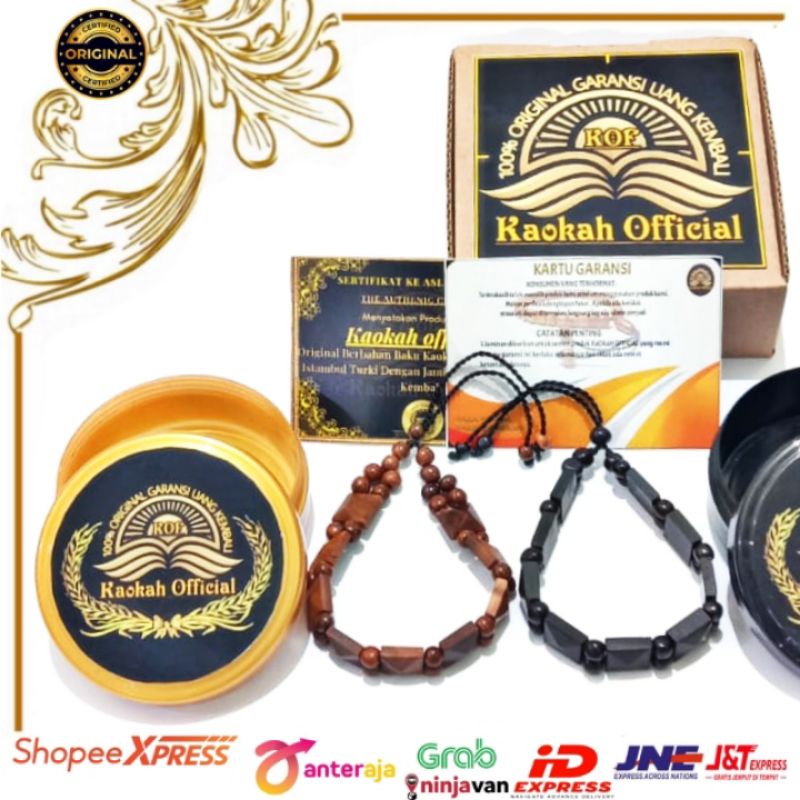 Jual Gelang Kokka Asli Bersertifikat Garansi Kayu Kaokah Motif Piramid