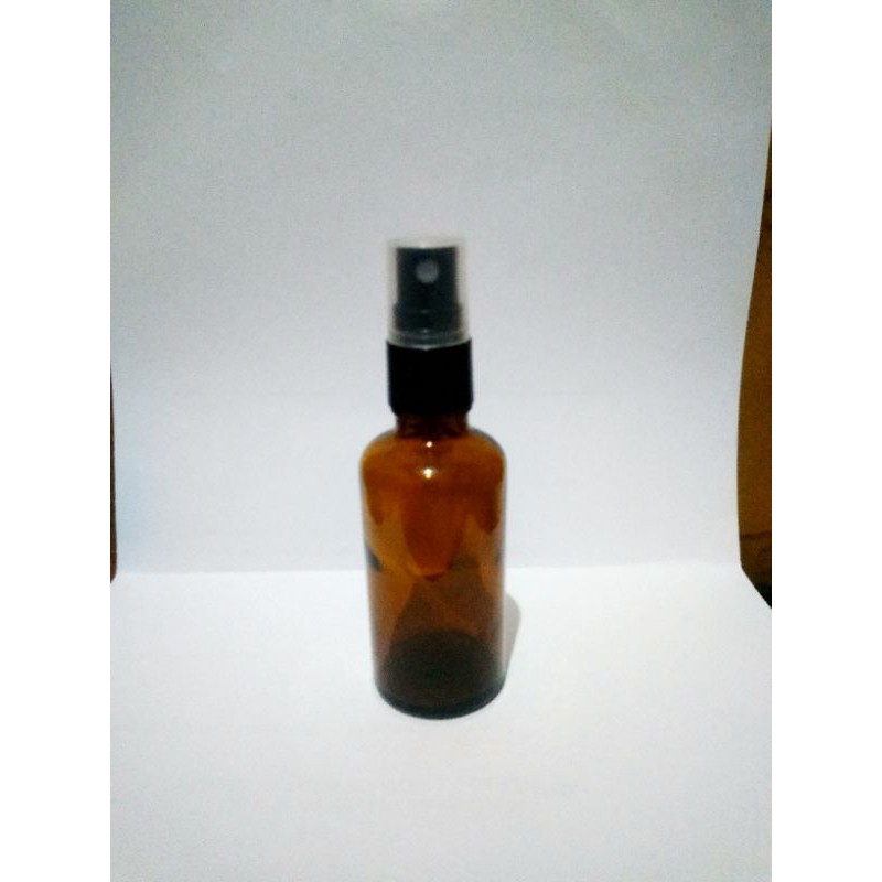 Jual Botol Kaca Amber Coklat Ml Tutup Spray Hitam Shopee Indonesia