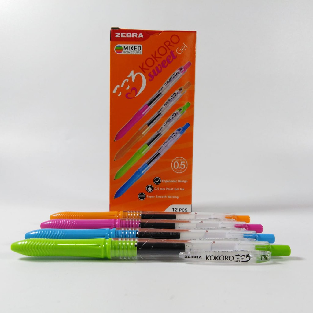 Jual Pcs Bolpen Pulpen Gel Zebra Kokoro Sweet Gel Mm Tinta