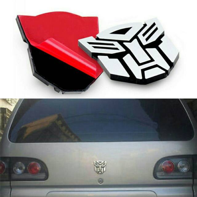 Jual EMBLEM MOBIL TRANSFORMER AUTOBOT BUMBLEBEE DAN DECEPTICON MEGATRON