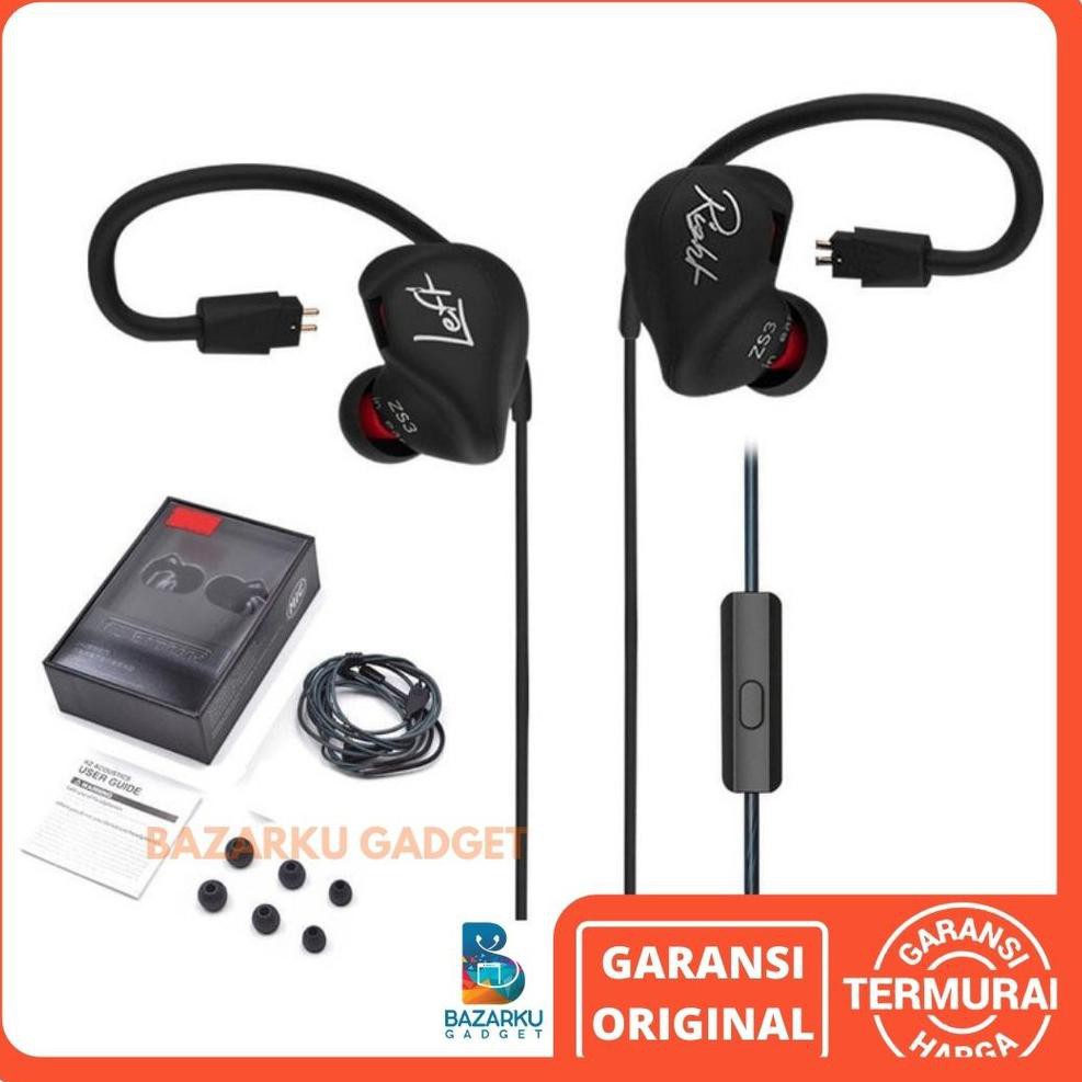 Jual Earphone Knowledge Zenith ZS3 In Ear Earphone KZ Original Headset