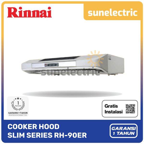 Jual Rinnai Cooker Hood Rh Er S Silver Slim Series Penghisap Asap