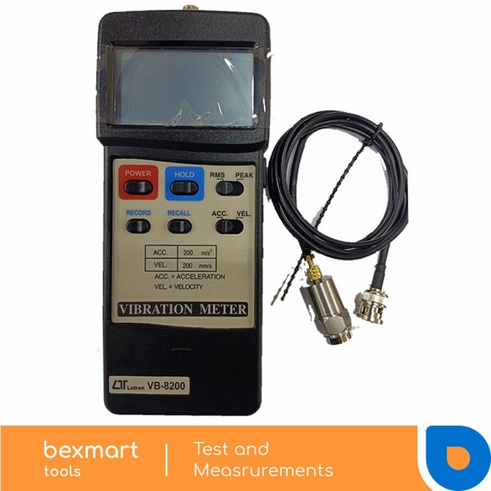 Jual Promo Alat Ukur Dimensi Lutron Vb 8200 Vibration Meter Vb8200