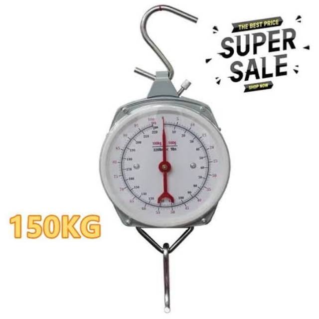 Jual Hanging Scale Timbangan Dus Jarum 150 Kg Timbangan Gantung