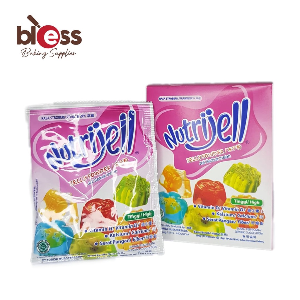 Jual NUTRIJELL 15 GR BUBUK AGAR JELLY PUDDING INSTAN NUTRIJEL BOX