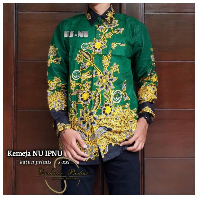 Jual Batik Pria Kemeja Nu Nahdlatul Ulama Ipnu Shopee Indonesia