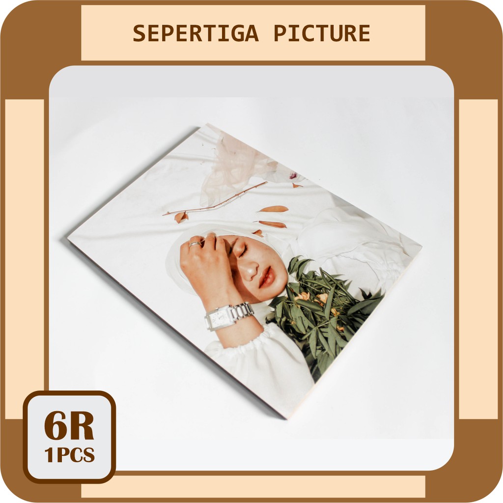 Jual Cetak Foto Laminasi Frame Kayu 15x20cm 6R 1pcs Shopee Indonesia