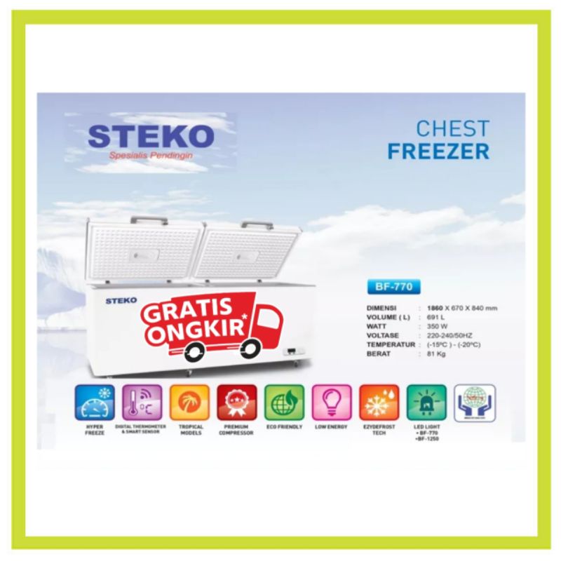 Jual Steko Chest Freezer Bf Kulkas Cooler Box Bf L Liter